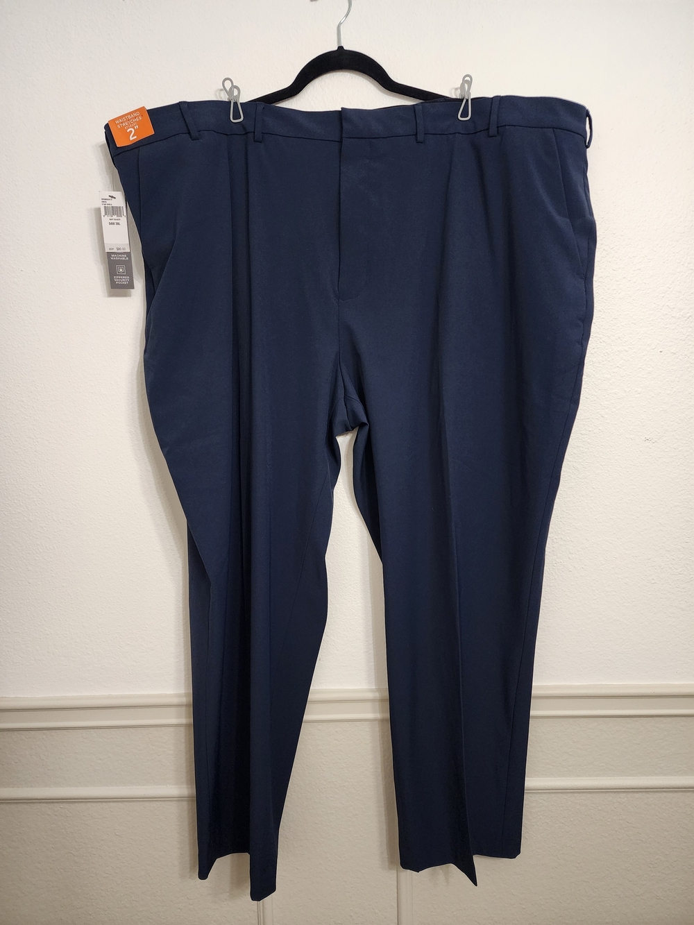 Van Heusen Men's Navy Blue Dress Pants 54x30